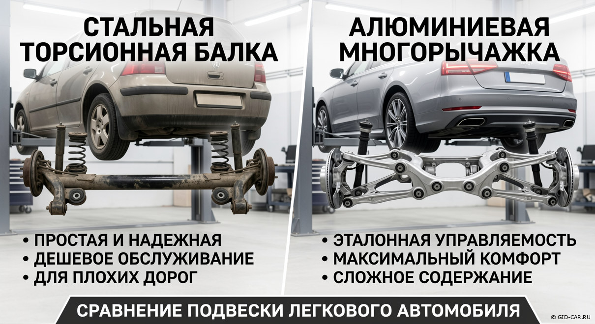 подвеска легкового автомобиля